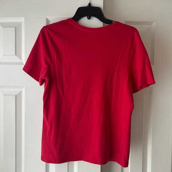 Croft & Borrow Women’s Stretch Red Breathable T-Shirt Sz Medium - Picture 6 of 6